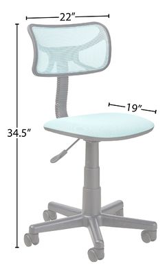Kleine kantoor- en kinderbankstoelen met draaiende mes met 3 gasliften