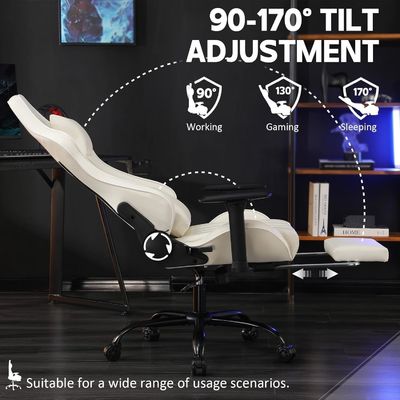 Aanpassen Home Office Ergonomische gaming stoel met verstelbare hoogte en voetzorg