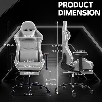 Gepersonaliseerde kleur Ergonomische speelstoel Hoogte verstelbare en leunstoelfunctie
