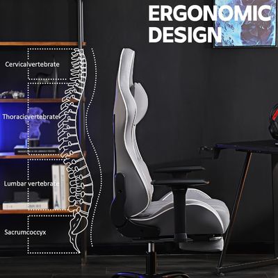 Gepersonaliseerde kleur Ergonomische speelstoel Hoogte verstelbare en leunstoelfunctie