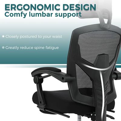 Postverpakking Ergonomische kantoorstoelen met rugleuning Gemaakte stoelen met lendenen