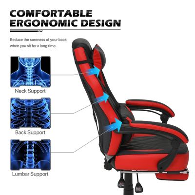 Moderne ergonomische computer gaming stoel Racing stijl PU lederen stoel gaming 40,79 pond