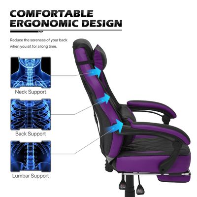 Racing Style PU Leather Gaming Chair Ergonomisch ontwerp Foam Seat Material van ALINUNU