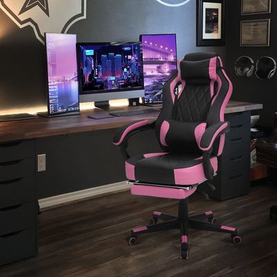 ALINUNU Racing Style PU Lederspelstoel met aangepaste kleur en ergonomisch ontwerp