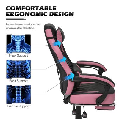 ALINUNU Racing Style PU Lederspelstoel met aangepaste kleur en ergonomisch ontwerp