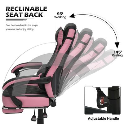 ALINUNU Racing Style PU Lederspelstoel met aangepaste kleur en ergonomisch ontwerp
