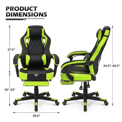 ALINUNU Racing Style PU Gaming Chair Ergonomische computerstoel met MODERN design