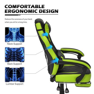 ALINUNU Racing Style PU Gaming Chair Ergonomische computerstoel met MODERN design