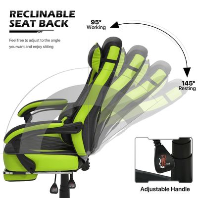 ALINUNU Racing Style PU Gaming Chair Ergonomische computerstoel met MODERN design