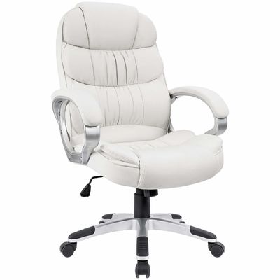 36.3lb High Back Computer Desk Chair met gepoleerde armleuningen en verstelbare hoogte