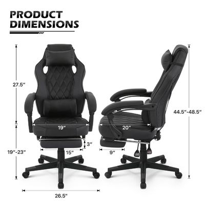 Krijg de Ultimate Gaming Chair bij ALINUNU Racing Style PU leer met verstelbare hoogte