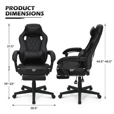 De PU-spelstoel van ALINUNU ergonomische racestijl verstelbaar voor lange spelsessies