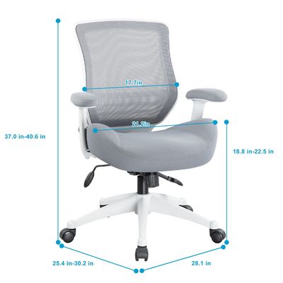 Direct Mesh kantoorstoel met ergonomisch ontwerp, arm- en middelsteun met hoogteverstelbaarheid