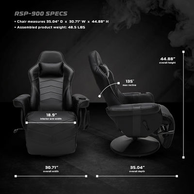 360 draaiende computer zitstoel gaming stoel met hoogte aan te passen en moderne design stijl