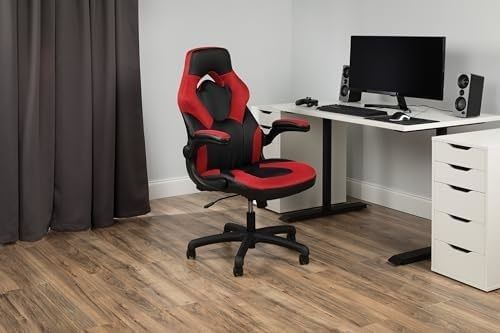 360 draaiende ALINUNU Gaming Chair Racing Style High Back PC Computer Desk met hoofdsteun