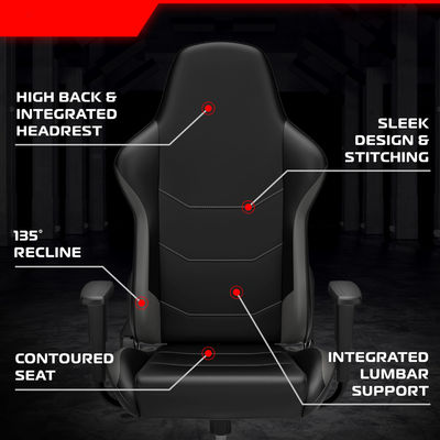 Moderne design ergonomische pc computer stoel gaming met geïntegreerde hoofdsteun aangepaste kleur