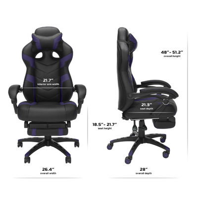 Afmetingen van het product 21.3&quot;D x 28.1&quot;W x 54.5&quot;H Ergonomische pc-stoel voor volwassenen
