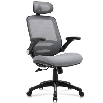Verstelbare hoogte High Back Mesh Desk Chair met Flip-Up Arms en Modern Design Style