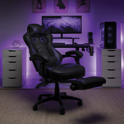 Postverpakking Modern ontwerp Ergonomische pc-computerstoel met geïntegreerde hoofdsteun
