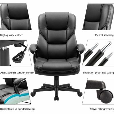 Metalen Hoogste Back Office Executive Chair Verstelbare Managerial Home Desk Chair