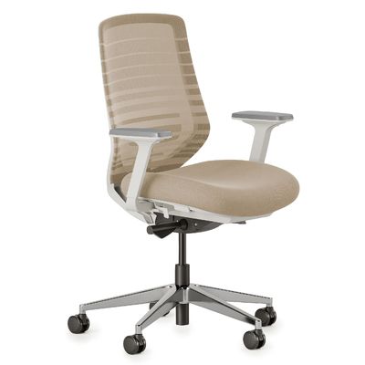 Recliner Function Home Office Stoel met verstelbare lendensteun en 360 draaiend