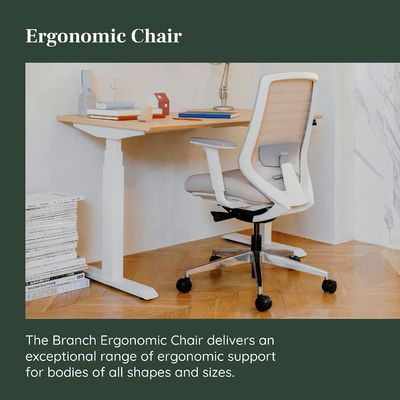 Recliner Function Home Office Stoel met verstelbare lendensteun en 360 draaiend