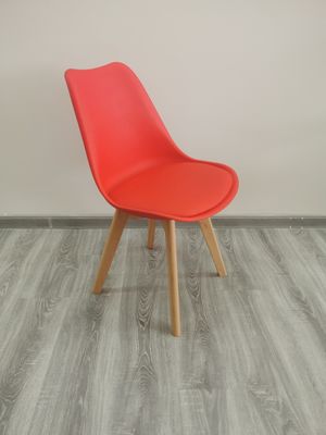 40'HQ woonkamer stoelen met PU kussen 1488pcs Prijs Noordelijke houten tulp eetstoel