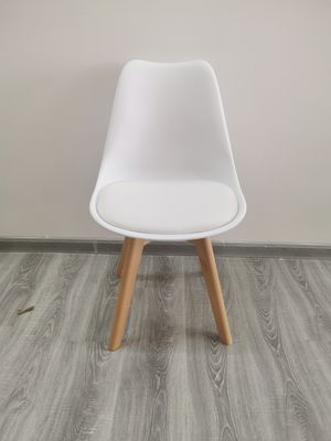 40'HQ woonkamer stoelen met PU kussen 1488pcs Prijs Noordelijke houten tulp eetstoel