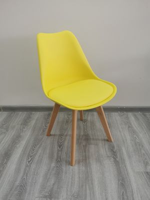 40'HQ woonkamer stoelen met PU kussen 1488pcs Prijs Noordelijke houten tulp eetstoel