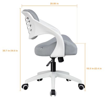 Metalen ergonomische gaas draaiende Executive Desk Chair met verstelbare hoogte en lumbale steun