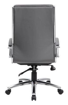 Achterkant Executive Draaibaar kantoor bureau stoel met geribbelde Puresoft bekleding en lumbaal steun