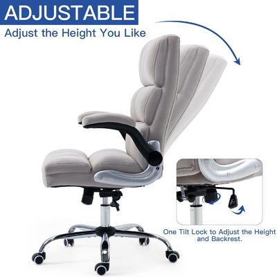 Moderne ontwerp aangepaste kleur mid-back draaiende kantoorstoel met wielen en armen