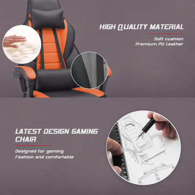 ALINUNU Racing Style Gaming Chair Office Computer Chair Gaming met voetensteun en hoofdsteun