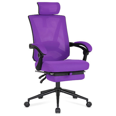 Acceptabele OEM ODM High Back Office Chair met verstelbare 2D Lumbal Support en Voetsteun