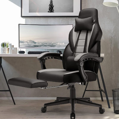 Modern Design Racing Style Gaming Chair met voetsteun en hoofdsteun