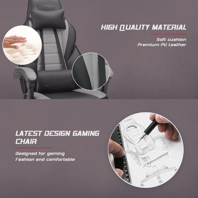 Modern Design Racing Style Gaming Chair met voetsteun en hoofdsteun
