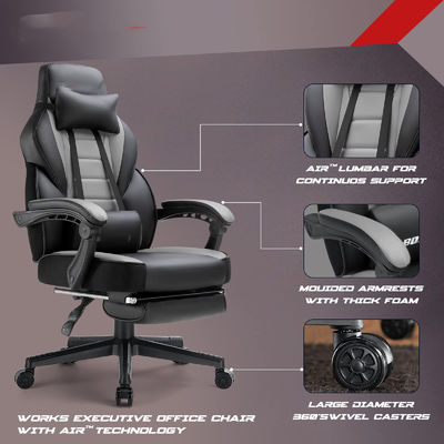 Modern Design Racing Style Gaming Chair met voetsteun en hoofdsteun