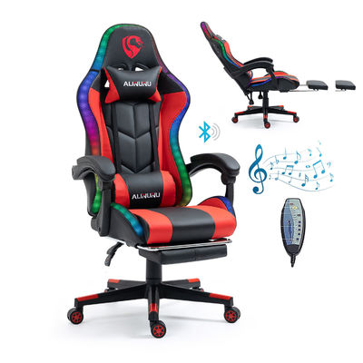 Krijg de ultieme gaming ervaring met deze leer RGB Racing Computer Gaming Chair