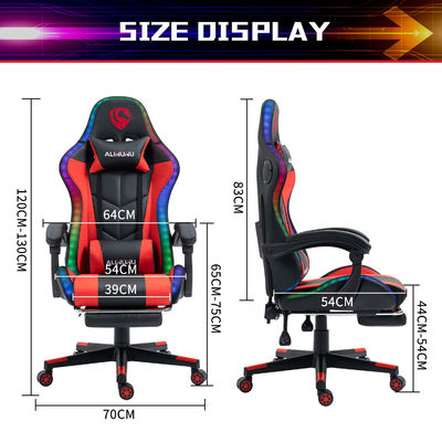 Krijg de ultieme gaming ervaring met deze leer RGB Racing Computer Gaming Chair