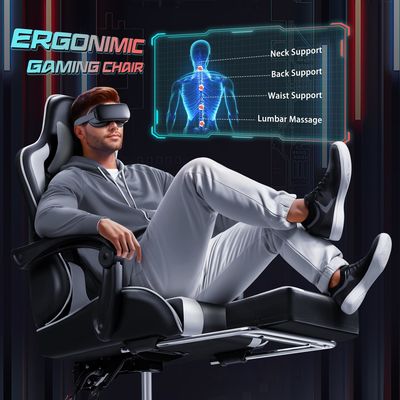Racing gaming stoel met massage lumbale steun en 360 draaiende stoel 18,5 &quot;D x 23,61&quot; W x 50,4&quot; H