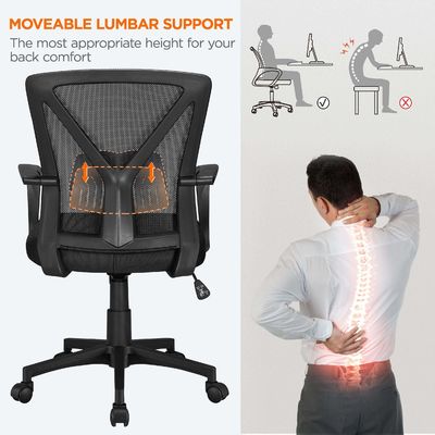 Ergonomische kantoorstoel met aangepaste kleur en verstelbare lumbale steun
