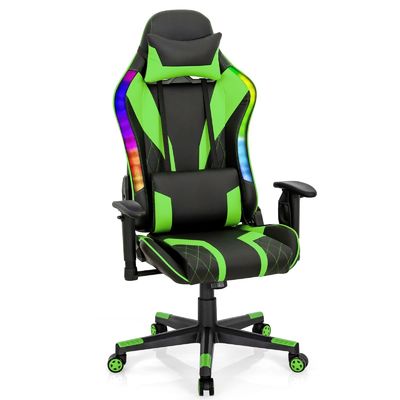 Comfortabele ergonomische RGB-gamingstoel met verstelbaar ontwerp en RGB-LED-lichten