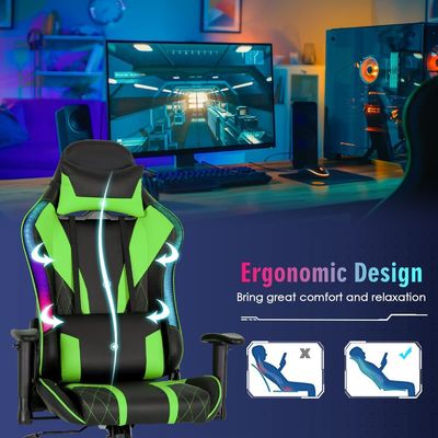 Comfortabele ergonomische RGB-gamingstoel met verstelbaar ontwerp en RGB-LED-lichten