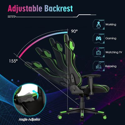 Comfortabele ergonomische RGB-gamingstoel met verstelbaar ontwerp en RGB-LED-lichten