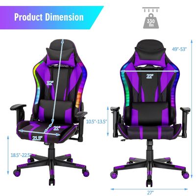 Verbeter uw gaming-installatie met ALINUNU Draaiende stoel Moderne ontwerp en RGB LED-lichten