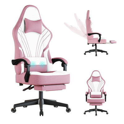 Moderne design Synthetisch leer Ergonomische computerspelstoel met voetenrest ALINUNU