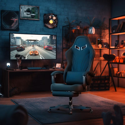 Specific Silla Gamer Ergonomische gaming stoel Synthetisch leer en voetsteun inclusief