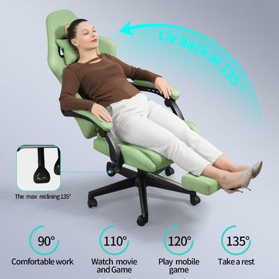 Ergonomische speelstoel met voetensteun en massage Maximaal gewicht aanbevolen 300 pond