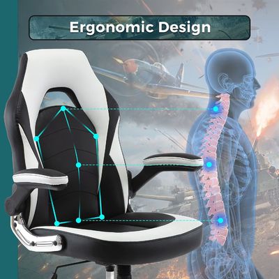 Metalen ergonomische computerspelstoel met verstelbare hoogte