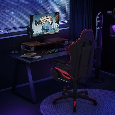 Modern ontwerp Stof Limburgse steun Ergonomische computer race stoel met voetzouder
